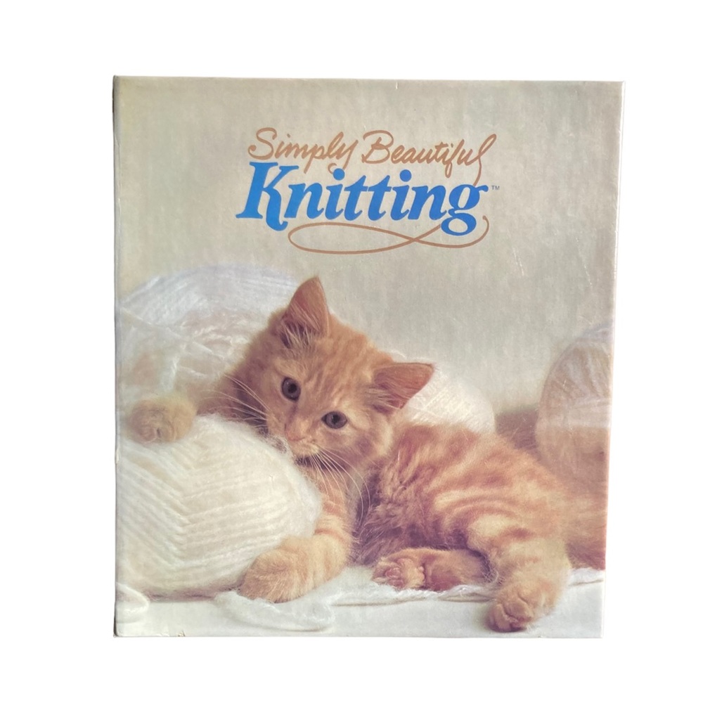 Vintage 1980s Simply Beautiful Knitting Binder Book Full of Knitting Patterns